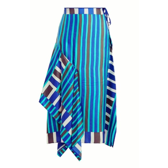 Diane Von Furstenberg silk wrap skirt NWT Sz 8 - Picture 4 of 4